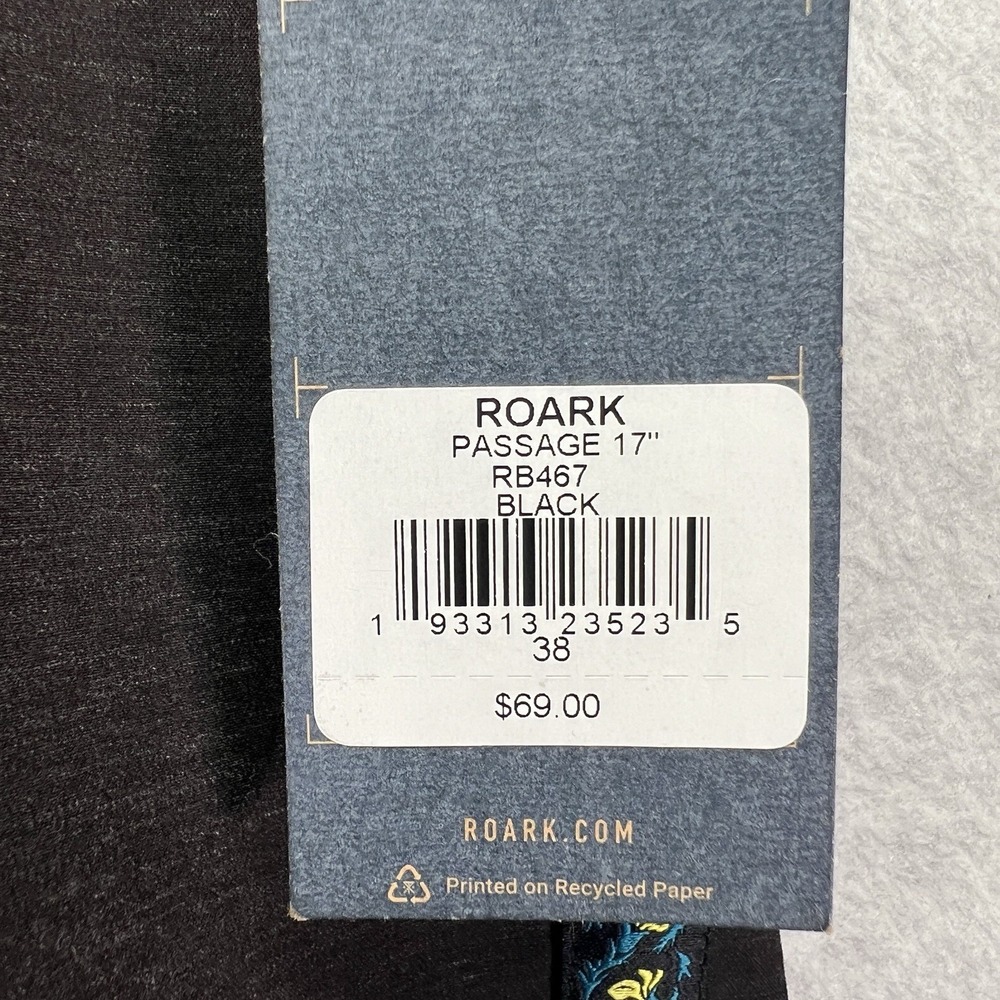 Roark Board Shorts Mens 38 Black Passage Swim Trunks 17" Outseam - Picture 2 of 8